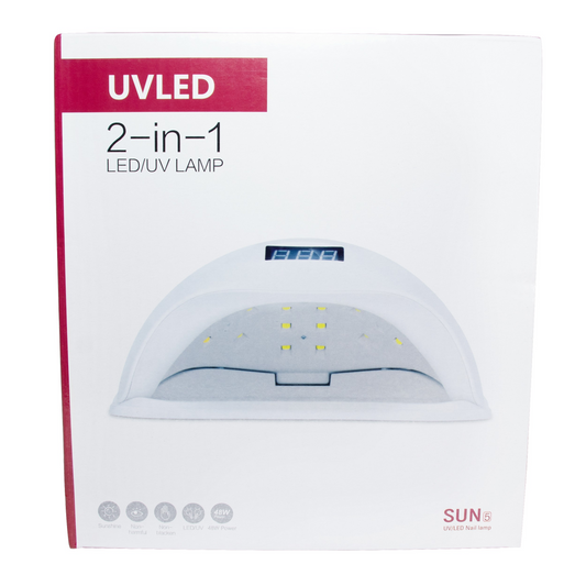 Lampă unghii UV/LED, culoare alb, 48W, SUN 5