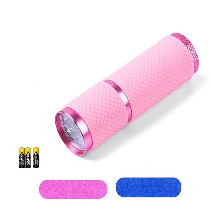 Lampă unghii UV/LED, stil lanternă, dimensiune redusă, culoare roz, Sinbinta
