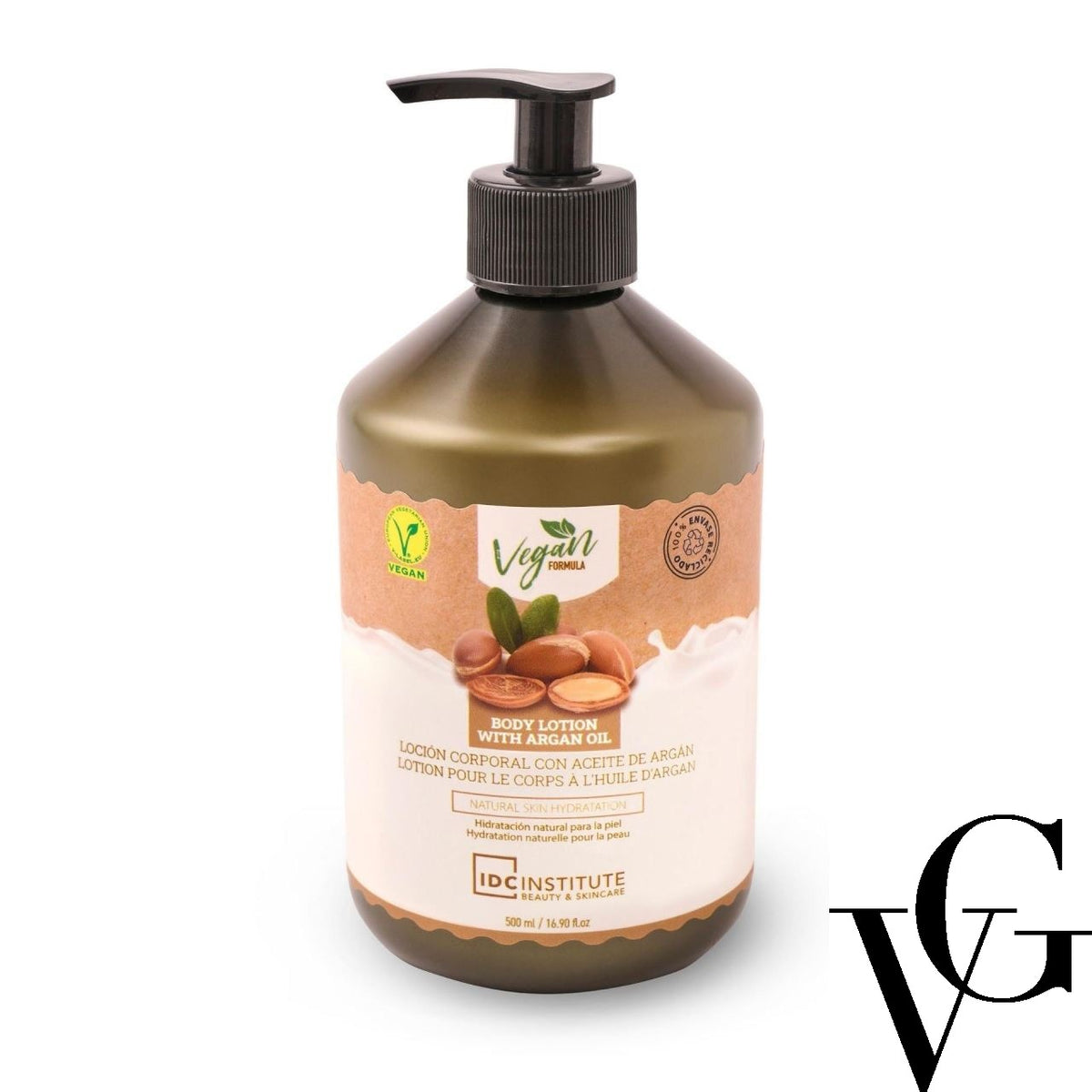 Loțiune de corp vegană cu ulei de argan, 500 ml, IDC Institute