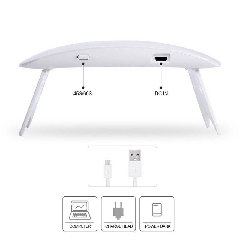 Lampă unghii UV/LED mini, culoare roz, SUNmini