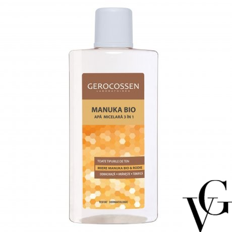 Apă micelară 3 în 1 Manuka Bio, 300 ml, Gerocossen