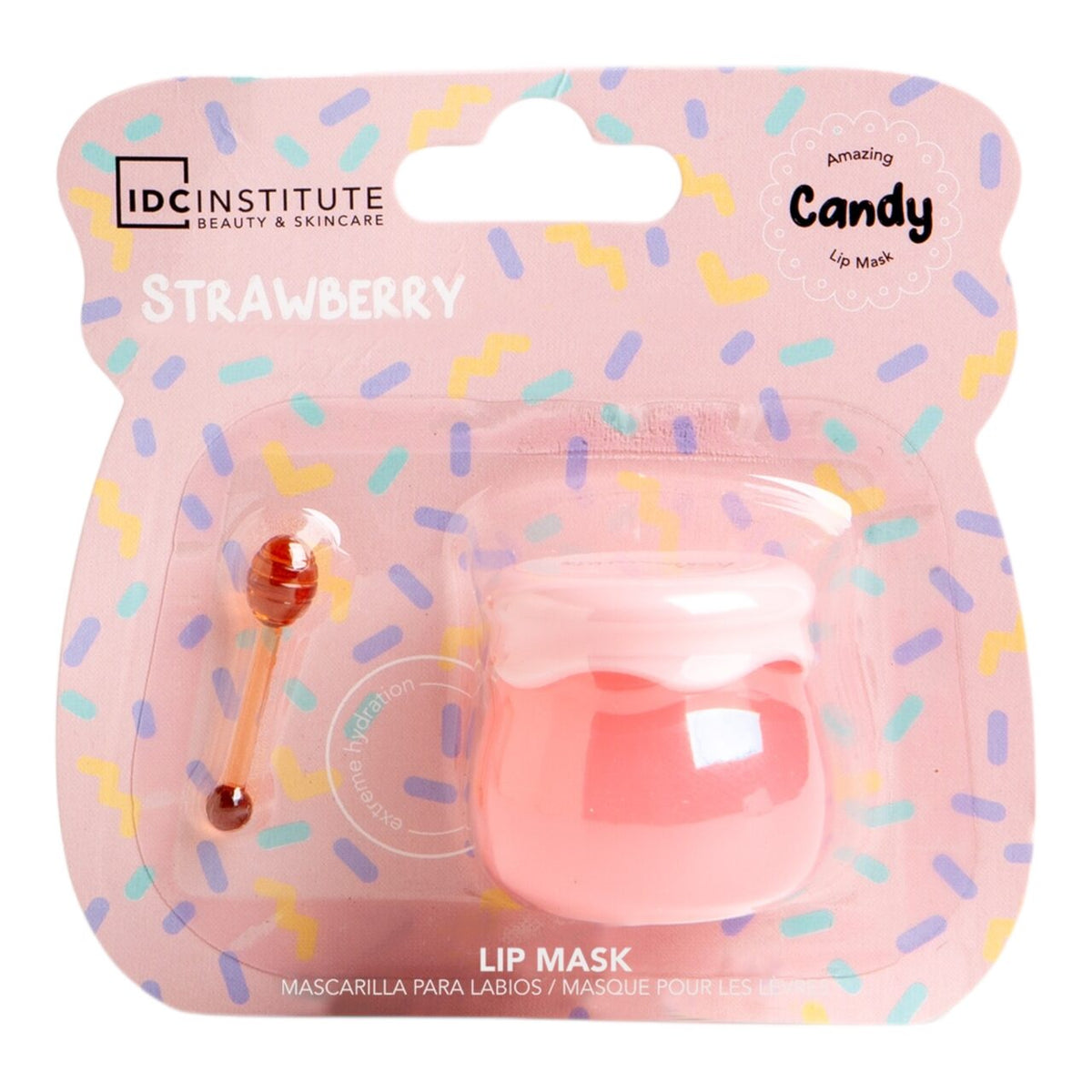 Mască de buze cu aromă de căpșuni Candy, 6 gr, IDC Institute