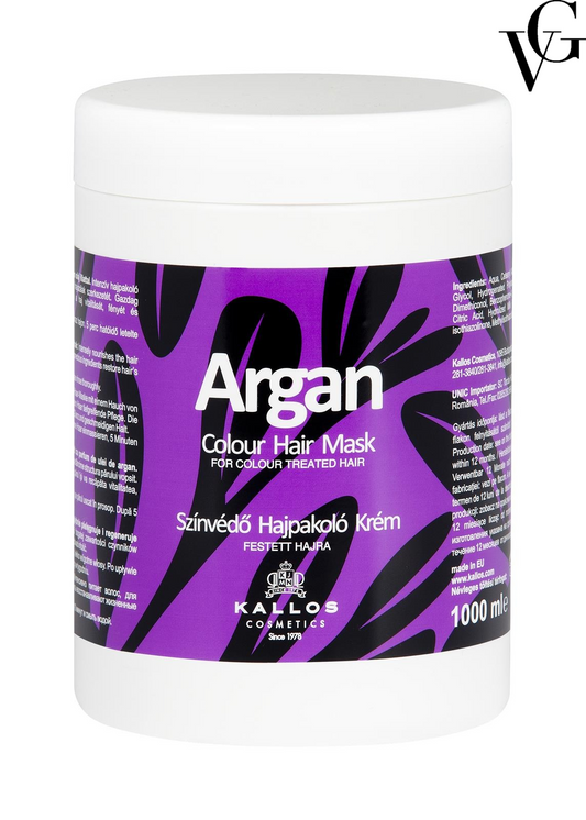 Mască de păr cu ulei de argan, 1000 ml, Kallos