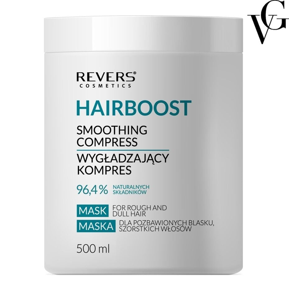 Mască de păr HairBoost Smoothing Compress, 500 ml, Revers
