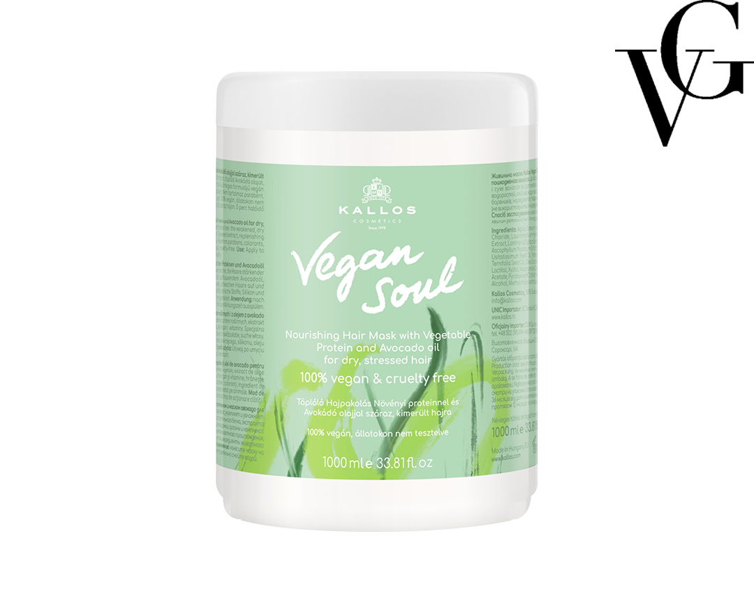 Mască de păr Vegan Soul, 1000 ml, Kallos