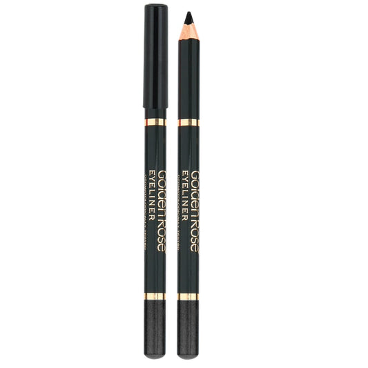 Creion de ochi Wooden, culoare neagră, Golden Rose