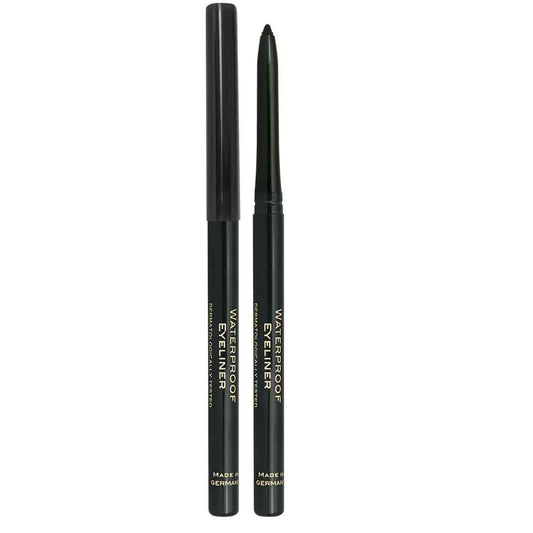 Creion de ochi retractabil Waterproof, culoare neagră, 0.2 gr, Golden Rose