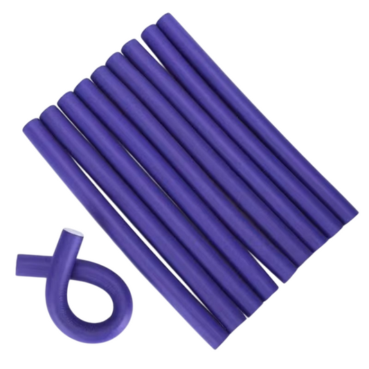 Bigudiuri flexibile, culoare mov, numărul 2 (1.8 cm)