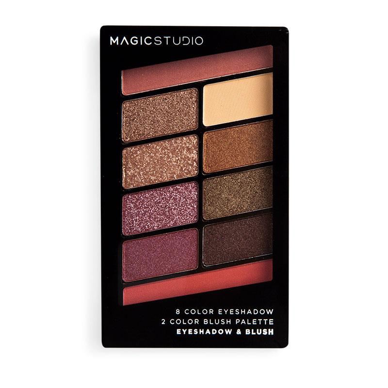 Paletă fard de pleoape și obraz Shaky, 10 nuanțe, Magic Studio
