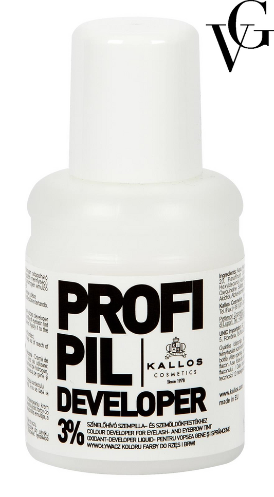 Oxidant cremă pentru vopsirea genelor și sprâncenelor Profi Pil 3%, 60 ml, Kallos
