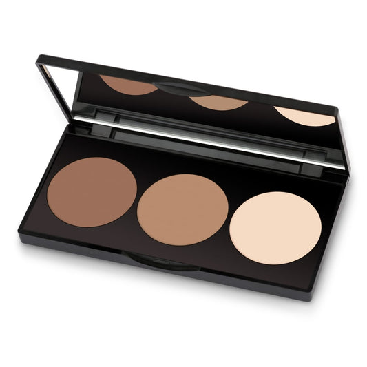 Paletă pentru contur Contour Powder Kit, 3x3.5gr, Golden Rose