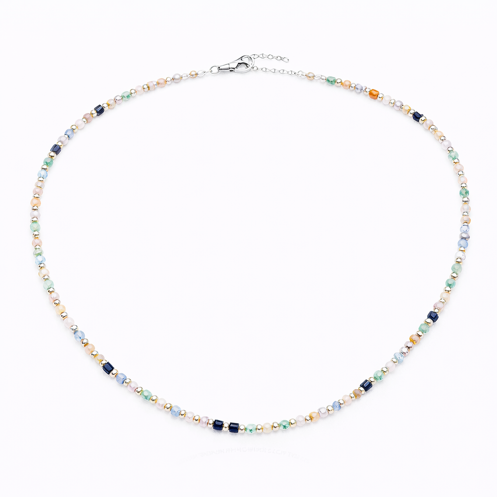 Colier din argint 925 „pastel harmony reflections”, sistem de închidere reglabil, cu prelungire