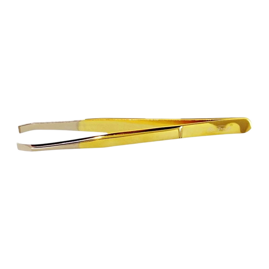 Pensetă profesională pentru sprâncene, culoare aurie, One Group Professional