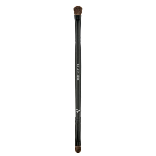 Pensulă pentru fardul de pleoape Dual Ended, culoare neagră, Golden Rose