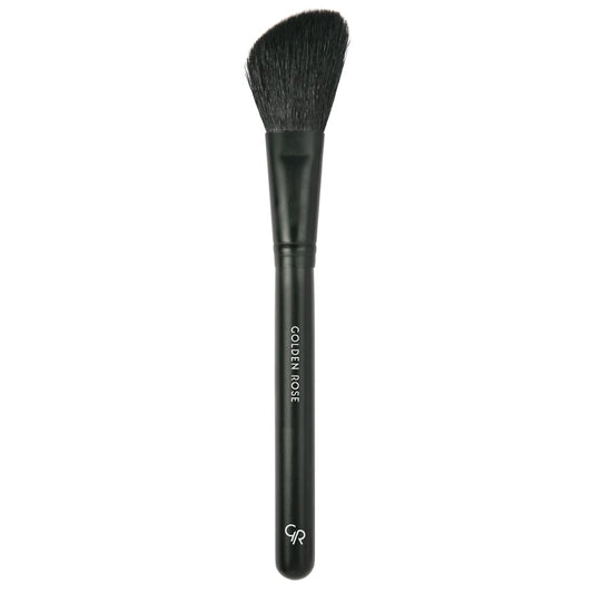 Pensulă unghiulară pentru fardul de obraz, culoare neagră, Golden Rose
