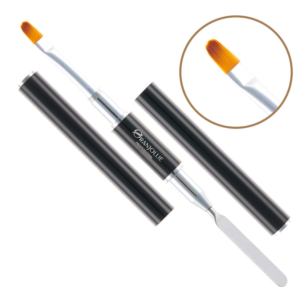 Pensulă Polygel, culoare neagră, M758, Oranjollie
