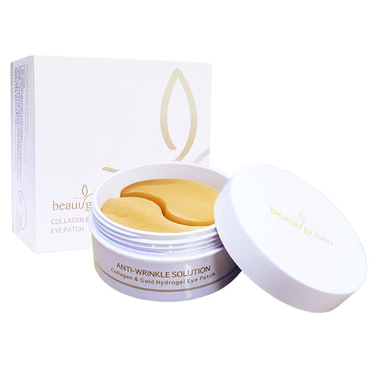 Plasturi anticearcăn pentru ochi cu ser anti-rid și luminozitate Collagen & Gold, 60 buc (90 gr), Beauugreen