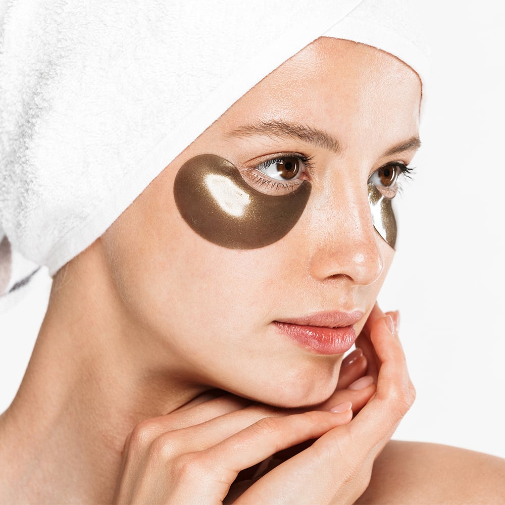 Plasturi anticearcăn pentru ochi cu ser anti-rid și luminozitate Collagen & Gold, 60 buc (90 gr), Beauugreen