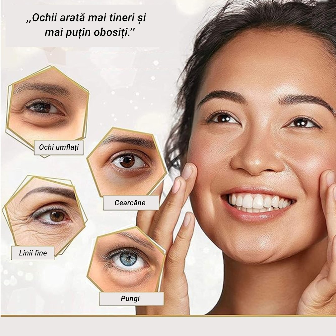 Plasturi anticearcăn pentru ochi cu ser anti-rid și luminozitate Collagen & Gold, 60 buc (90 gr), Beauugreen