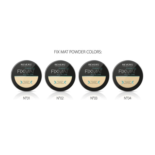 Pudră matifiantă Fix Mat All in One, 9 gr, Revers Cosmetics