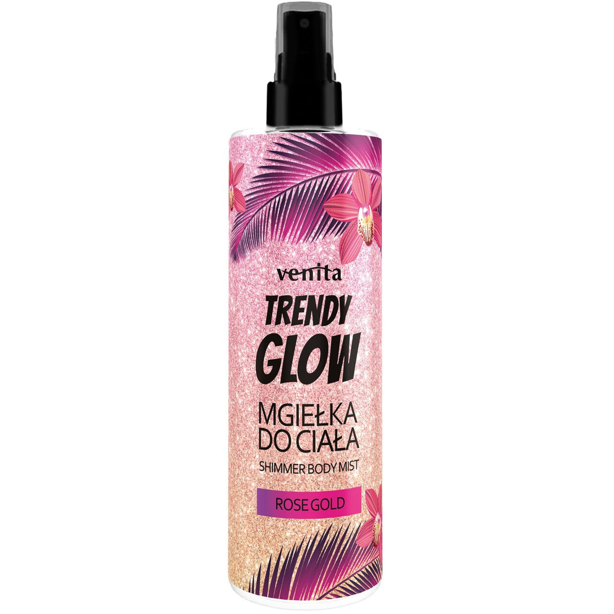 Spray de corp Trendy Glow Rose Gold, 200 ml, Venita