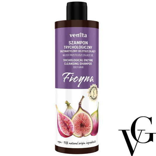 Șampon tricologic de curățare enzimatică cu ficina, 300 ml, Venita