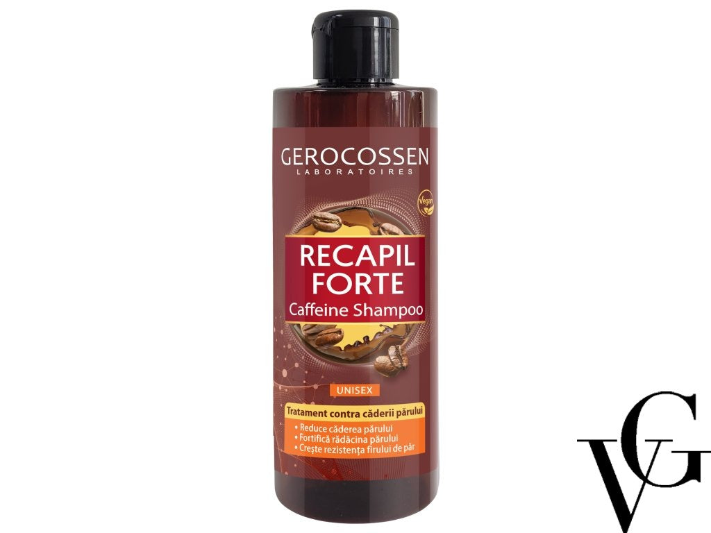 Șampon unisex cu cafeină Recapil Forte, 400 ml, Gerocossen