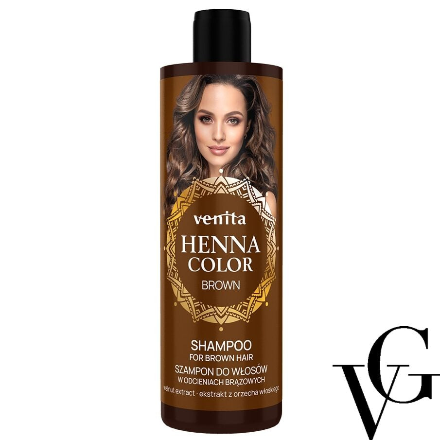 Șampon Henna Color Brown pentru păr în nuanțe de maro, 300 ml, Venita