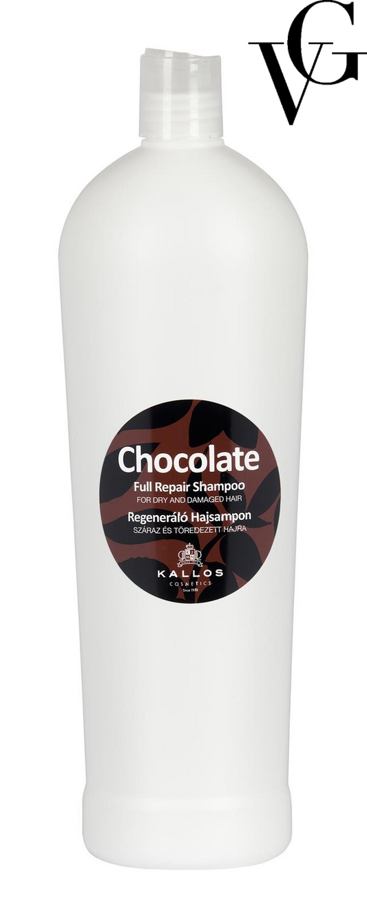 Șampon regenerant cu ciocolată Chocolate Full Repair, 1000 ml, Kallos