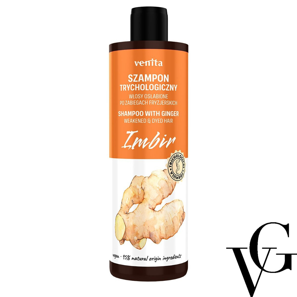 Șampon tricologic pentru păr vopsit sau decolorat cu extract de ghimbir, 300ml, Venita