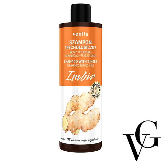 Șampon tricologic pentru păr vopsit sau decolorat cu extract de ghimbir, 300ml, Venita
