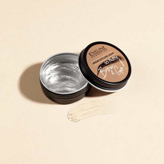 Săpun transparent pentru stilizarea sprâncenelor Brow & Go!, 25 gr, Eveline Cosmetics