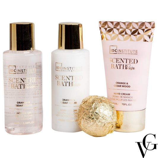 Set de îngrijire personală Scented Bath Rose Luxury, 280 ml, IDC Institute