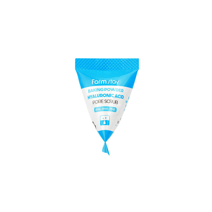 Scrub pentru față Baking Powder Hyaluronic Acid, 7gr x 25 buc, Farmstay