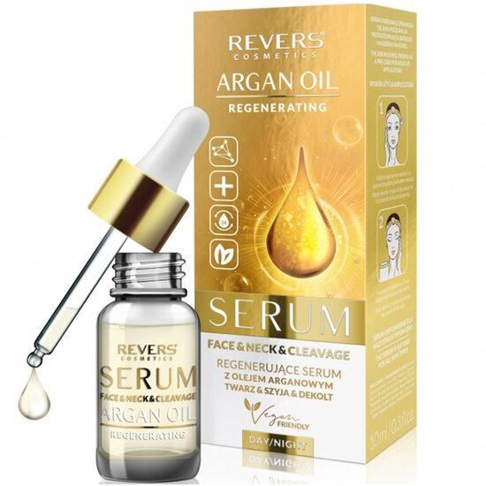 Ser regenerant pentru față cu ulei de argan și in Argan Oil, 10 ml, Revers Cosmetics