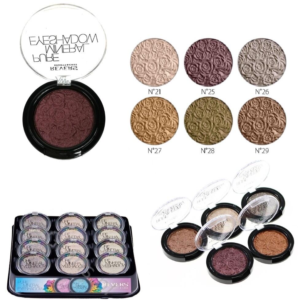 Fard de pleoape monocolor Mineral Pure, Nuanțe sidefate/nude, 2.5 gr, Revers Cosmetics