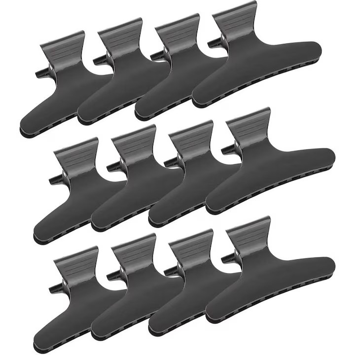 Set clips de păr, 12 buc, culoare neagră