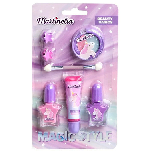 Set cosmetic pentru fetițe Little Unicorn Beauty Basics, Martinelia