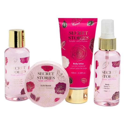 Set de îngrijire personală Secret Stories Rose Edition, IDC Institute