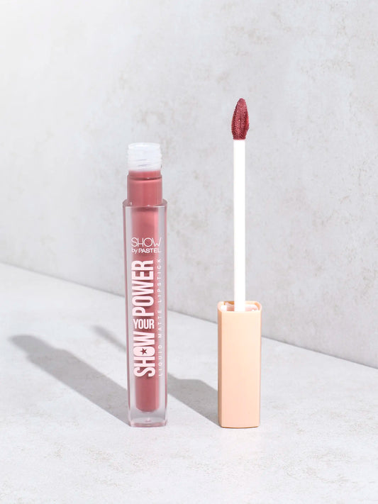 Ruj lichid cu finisaj mat Show Your Power, 4.1 gr, Pastel