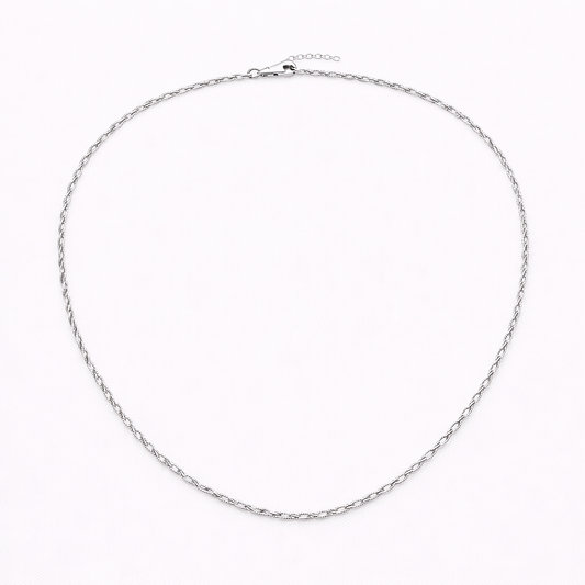 Colier din argint 925 „silver linear harmony”, sistem de închidere reglabil, cu prelungire