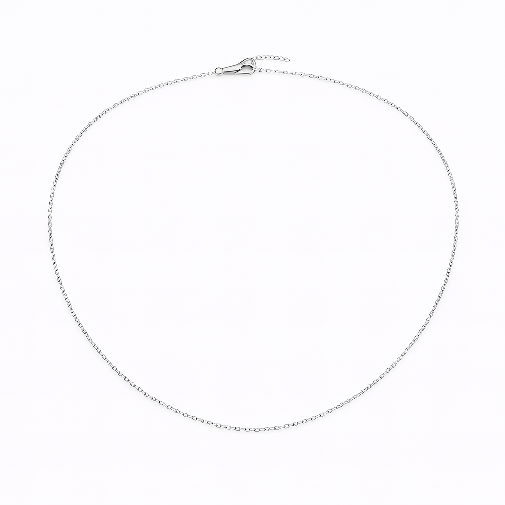 Colier din argint 925 „silver ripple elegance”, sistem de închidere reglabil, cu prelungire