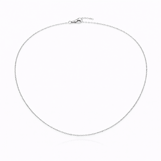 Colier din argint 925 „silver silk whisper”, sistem de închidere reglabil, cu prelungire