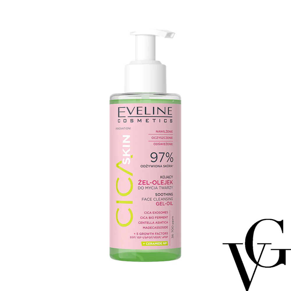 Gel de curățare Soothing Face Cleansing Gel-Oil, 145 ml, Eveline Cosmetics