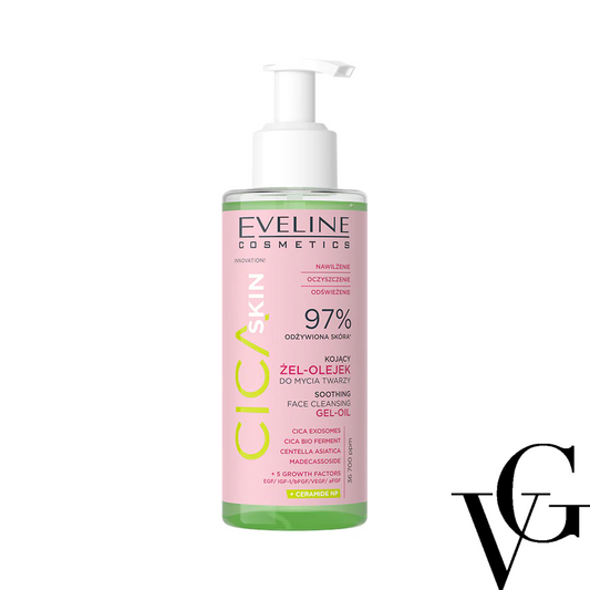 Gel de curățare Soothing Face Cleansing Gel-Oil, 145 ml, Eveline Cosmetics
