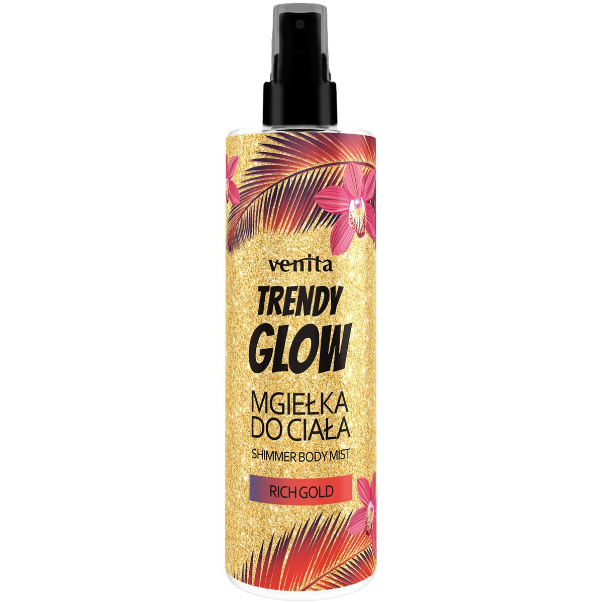 Spray de corp Trendy Glow Rich Gold, 200 ml, Venita