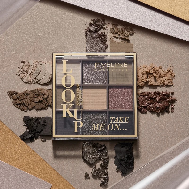 Paletă fard ochi Look Up, 10.8 g, Eveline Cosmetics