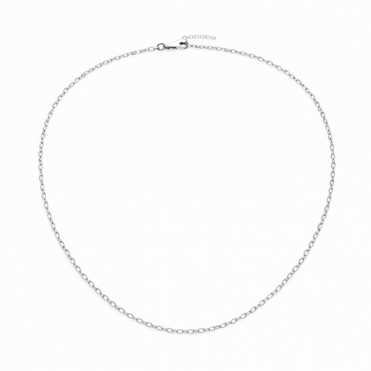 Colier din argint 925 „timeless silver circle”, sistem de închidere reglabil, cu prelungire