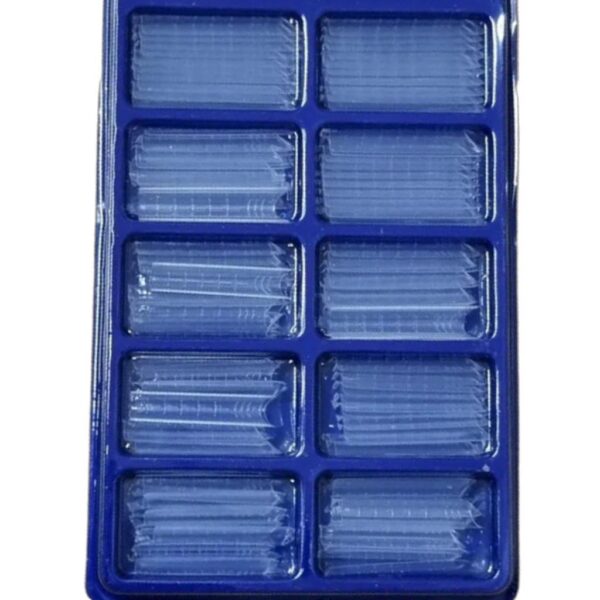 Tipsuri pentru manichiura polygel refolosibile, dimensiuni variate, 100 buc