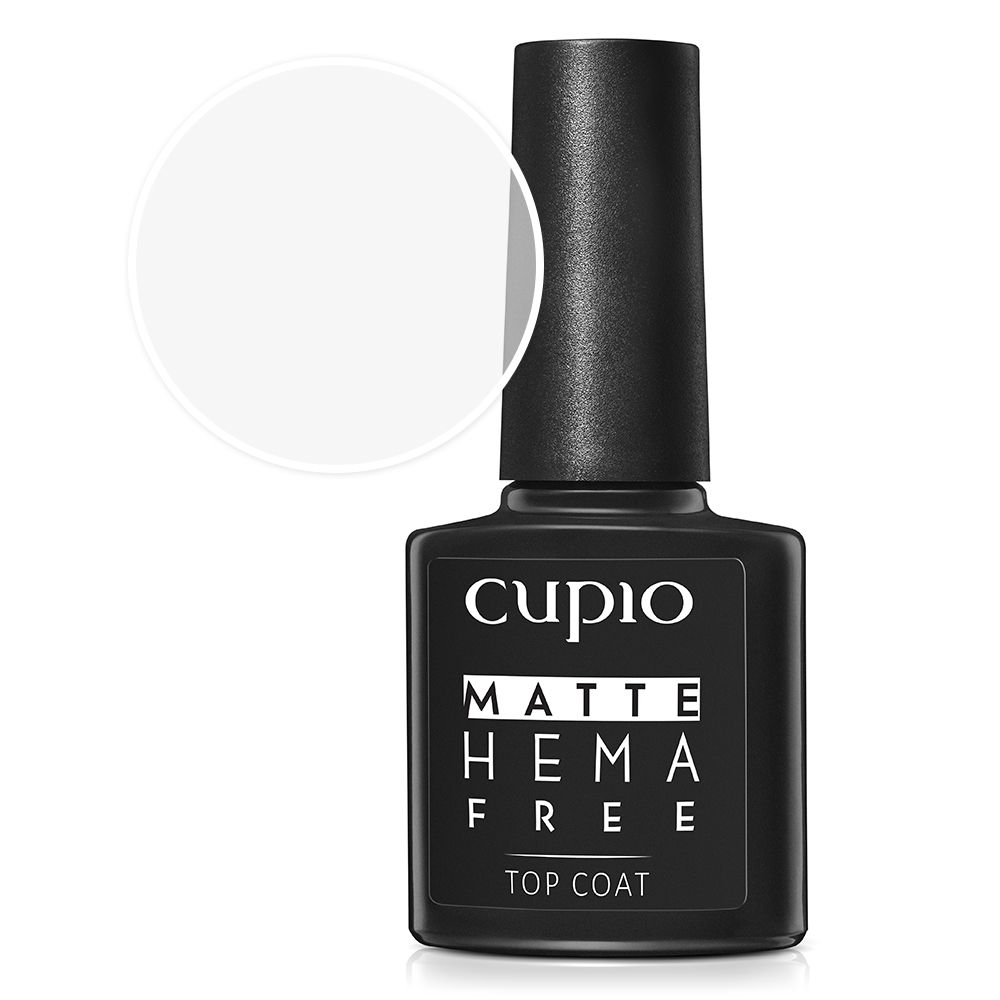 Top Coat Matte HEMA FREE, 10 ml, Cupio